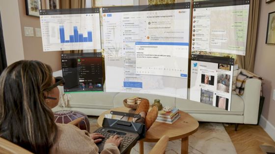 Informatique : Spacetop, un ordinateur à réalité augmentée
