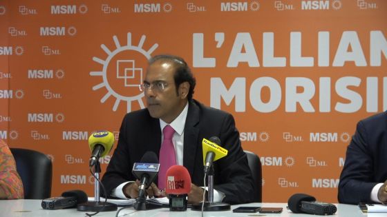 Steven Obeegadoo parle de «l'éclatement de l'Alliance Nationale»