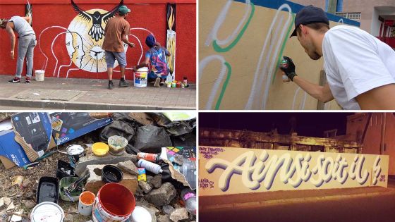 Street Art : des fresques à l'effigie du pape François sur des murs de Sainte-Croix