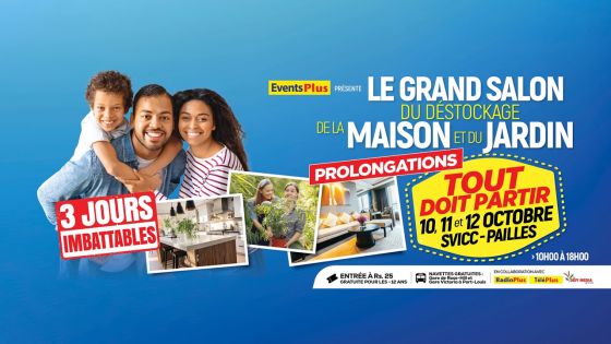 Au SVICC du 10 au 12 octobre - Le Grand Salon du Déstockage de la Maison et du Jardin revient : tout doit partir!