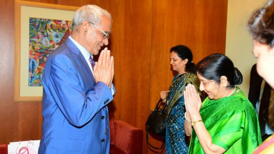 Sushma Swaraj a quitté Maurice ce soir