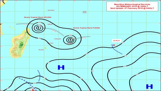 Météo : le cyclone tropical Gelena à 970 km de Maurice