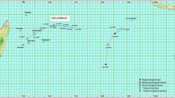 Météo : un avertissement de cyclone de classe 1 en vigueur à Rodrigues