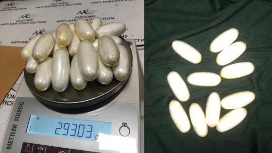 À L’AÉROPORT : Un Nigérian arrêté avec 61 boulettes de cocaïne