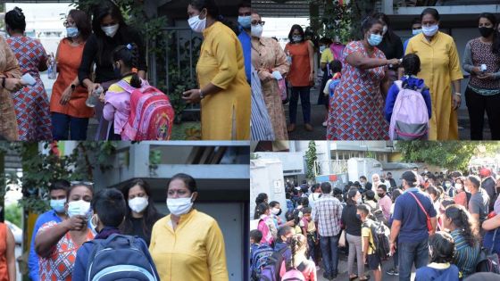 Masques et «hand sanitizers», new normal pour les élèves 