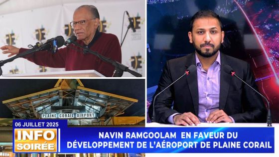[Info soirée] : « Malgre difikilte economik bizin extend airport Rodrig »
