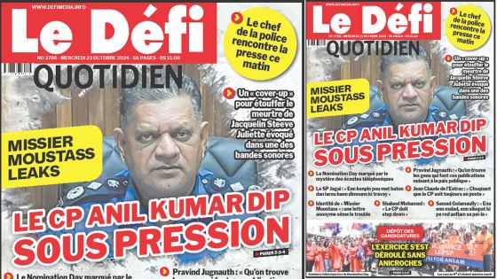 Voici la une du Défi Quotidien de ce Mercredi 23 Octobre 2024