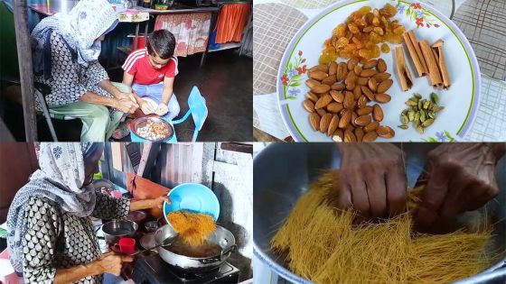 Le «Jalda Vermicelle», traditionnellement préparé par Rafina Ramjahn Gunoo, 81 ans