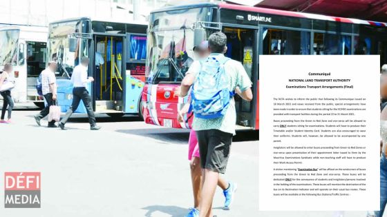 Transport des candidats aux examens du SC/HSC : le détail du dispositif