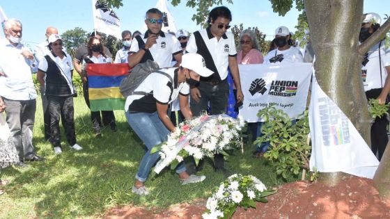 Fête du Travail : dépôts de gerbes de Linion pep morisien à Sorèze