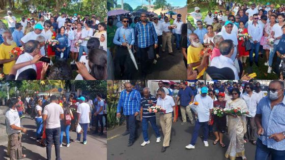 [En images]Marche en mémoire des patients dialysés décédés pendant la pandémie de Covid-19 