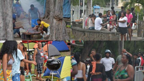 La plage de Flic-en-Flac bondée en ce dimanche de Pâques