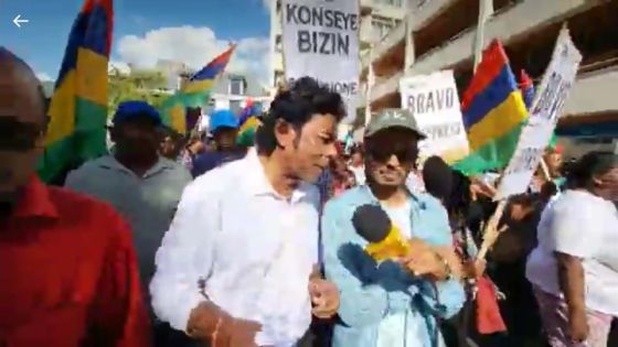 Manif LPM/RM - Bodha sur l’ASP Jagai, «Kisanla ki donn li lord ?»