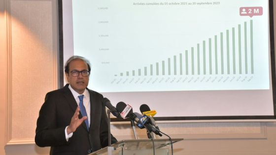 Arrivées touristiques à Maurice : le seuil des deux millions de touristes franchi, selon Obeegadoo