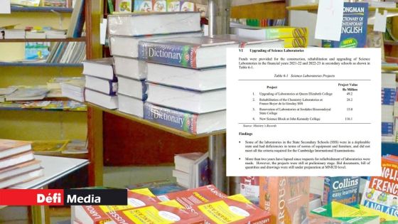 Rapport de l’Audit 2022-2023 – Éducation : le retard dans la livraison de manuels scolaires déploré
