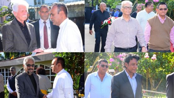 [En images] Funérailles de Kailash Purryag : des personnalités affluent