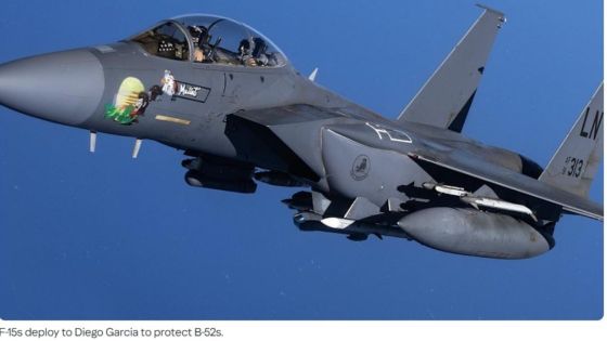 Des F-15 américains déployés à Diego Garcia pour renforcer la sécurité