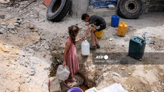 A Gaza, la faim mais aussi la soif