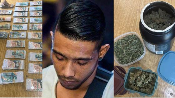 Dans une villa à L’Escalier : le chanteur Hans Nayna arrêté avec du cannabis et Rs 1 million en espèces par l'Adsu de Mahébourg