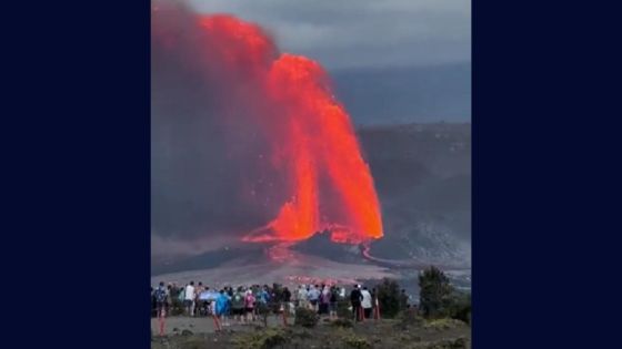 A Hawaï, spectaculaires jets de lave du volcan Kilauea