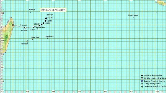 Météo : La dépression tropicale en phase de devenir une tempête tropicale modérée