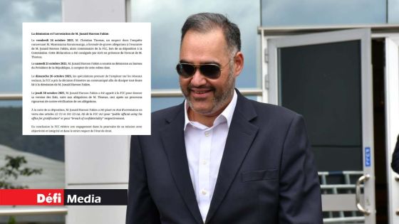 La FCC clarifie la démission et l’arrestation de son ex-commissaire Junaid Haroon Fakim