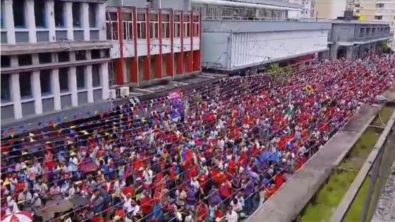Meeting national de l'Alliance du Changement à Curepipe : aperçu de la foule