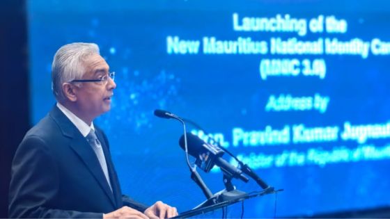 Pravind Jugnauth dévoile la nouvelle carte d'identité 3.0