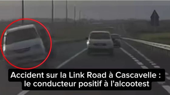 Accident sur la Link Road à Cascavelle : le conducteur positif à l'alcootest