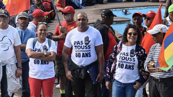 Contestation de la pension universelle à 65 ans : retour en images sur la mobilisation syndicale à Rose-Hill