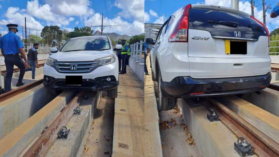 Voiture découverte sur les rails à Réduit : le conducteur avait 95 mg d’alcool dans le sang 