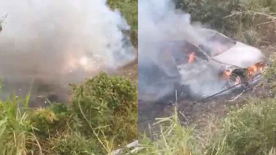 Verdun : une voiture prend feu après une sortie de route