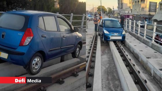 Sa voiture atterrit sur les rails du métro : «Monn gagn somey», dit le policier 