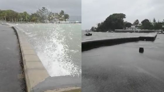 Mahébourg Waterfront : la mer presque au même niveau que l’esplanade