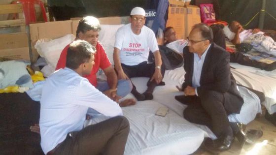 SCBG : Alan Ganoo exprime sa « solidarité » avec les grévistes de la faim