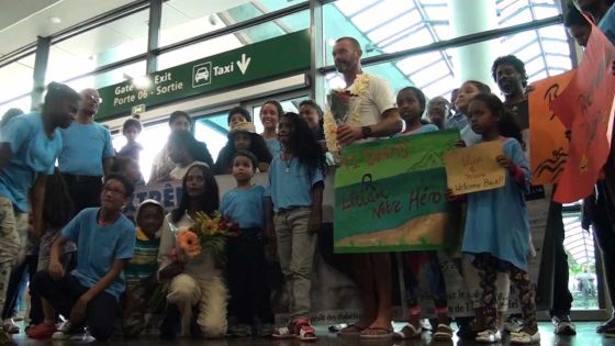 Accueil chaleureux pour Lilian Eymeric après la traversée Maurice-Réunion