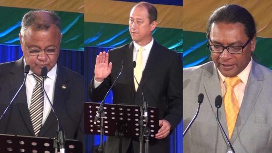 Prestation de serment du nouveau cabinet