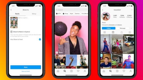 Facebook lance «Reels», son concurrent de TikTok, sur Instagram