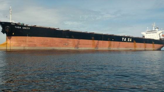 L'aide des autorités mauriciennes sollicitée pour remorquer Yasa Unity, 225 mètres de long