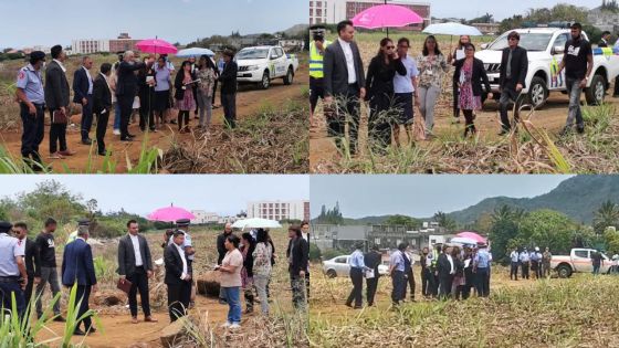 [En images] Enquête judiciaire : la magistrate Vidya Mungroo-Jugurnath et des avocats sur les lieux où Soopramanien Kistnen a été retrouvé mort