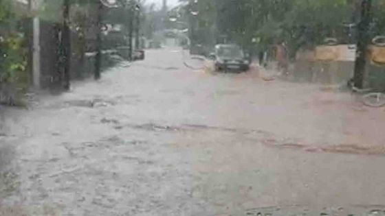 Averses orageuses : des routes impraticables,  une dizaine d’interventions des pompiers