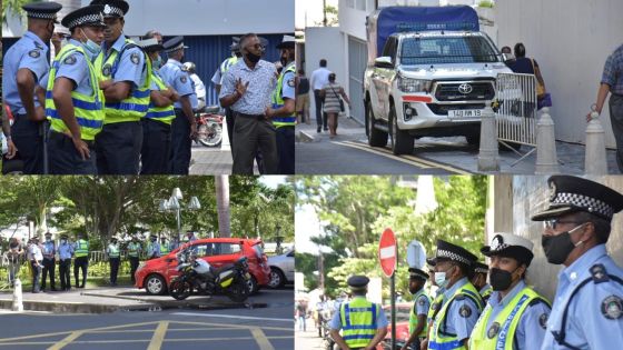Comparution de Yogida Sawmynaden :  mobilisation policière aux abords de la New Court House