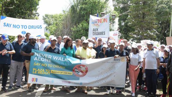 Marche contre la drogue : «Nou bizin santi nou konserne par sa problem la», dit le président de la République