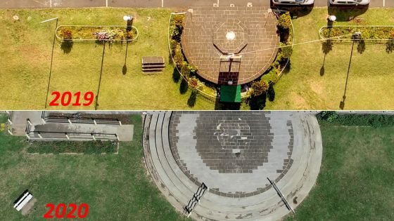 Rénovation de la cour du Plaza : le bétonnage de la plateforme est critiqué 