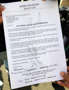 Arrestation d’Anil Bachoo: Me Rama Valayden écrit au CP Mario Nobin