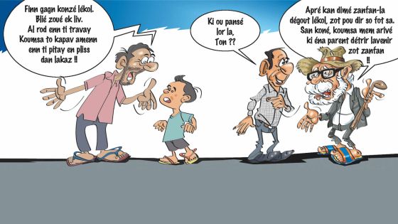 Job de vacances: fer atansion ban la kit lekol