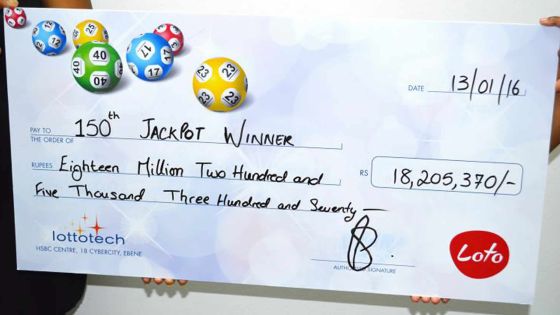 Loto: deux familles remportent Rs 18,2 millions