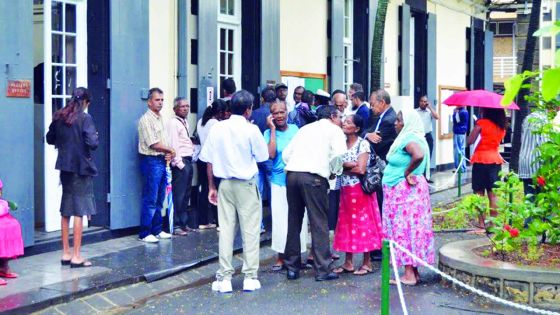 En raison du mauvais temps: deux heures de travaux pour les tribunaux