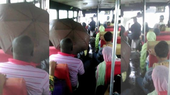 Buzz sur internet: un passager utilise son parapluie dans le bus