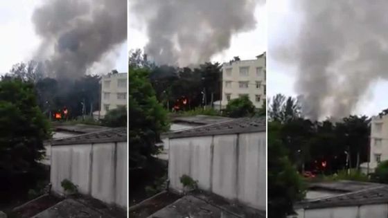 Quatre-Bornes: grosse mobilisation des pompiers pour maîtriser un incendie